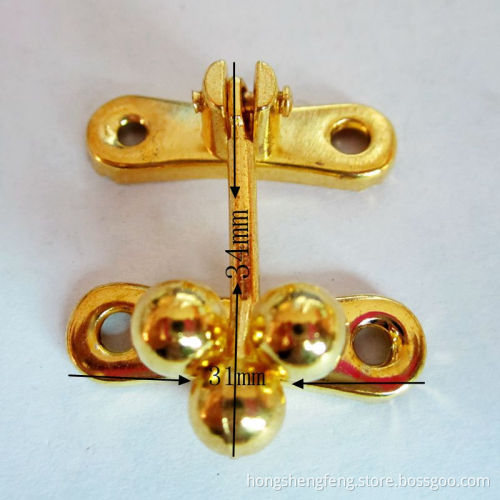 2014 Hot-Sale Alloy Golden Small Decorative Lock for Box and Suitcase